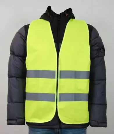 Huomioliivi vetoketjulla - Miesten vetoketjulliset huomioväriset tu - 5550 - 1