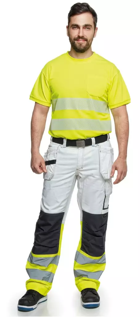 AJAX Maalarinhousut Valk/Hi-Vis kelt - Miesten maalarinhousut - C200 - 1