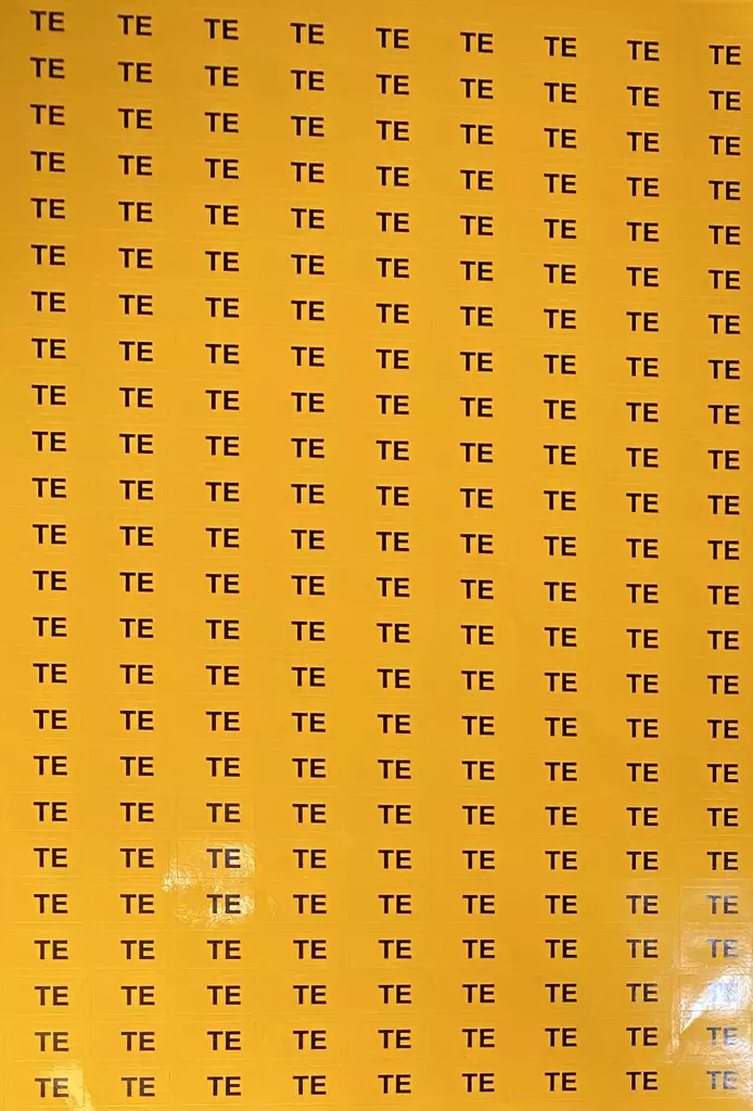 Tarra TE 10*20mm Ke/musta teksti 216kpl/arkki - A4 4-väri Muotoonleikatut tarrat  - TARTE1020 - 1