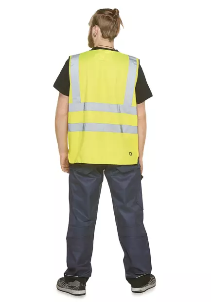 Vetoketjullinen Dayton Huomioliivi - Miesten huomioväriset turvaliivit - C131 - 2