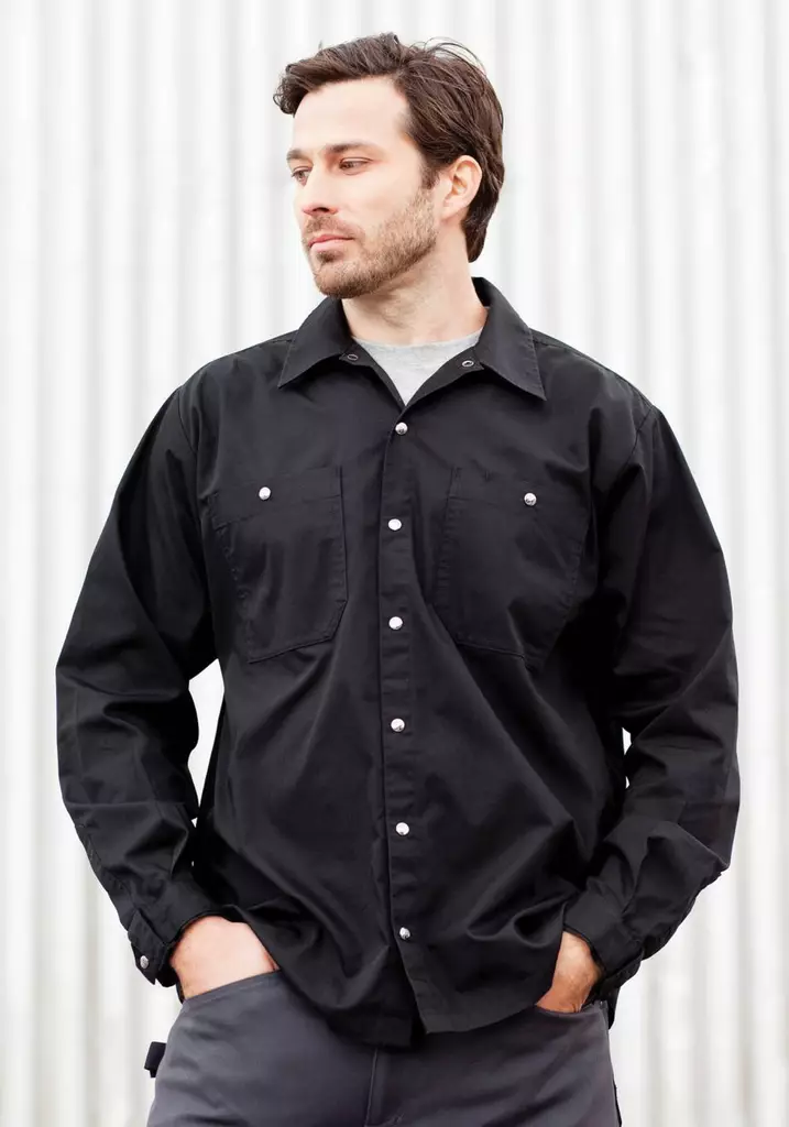 Cobalt Gear Thunder työkalupaita jossa piilotettu kännykkätasku vasemmassa sivusaumassa REGULAR FIT - Miesten pitkähaiset kauluspaidat - C181 - 1