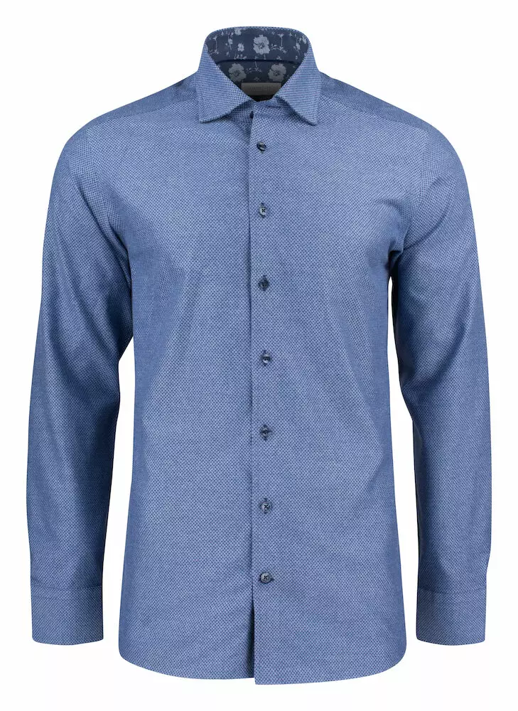 Purple Bow 144 Regular Indigo - Miesten pitkähaiset kauluspaidat - 2914401 - 1