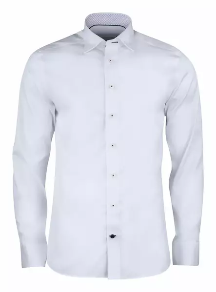 Red Bow 122 Slimfit Mid Blue - Miesten pitkähaiset kauluspaidat - 2912202 - 1