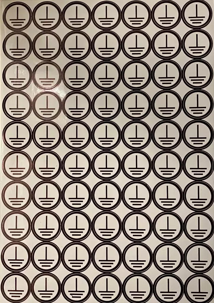 Tarra maadoitusmerkki Maa Iso 70 kpl/ arkki - A4 4-väri Muotoonleikatut tarrat - TARMaa2 - 1