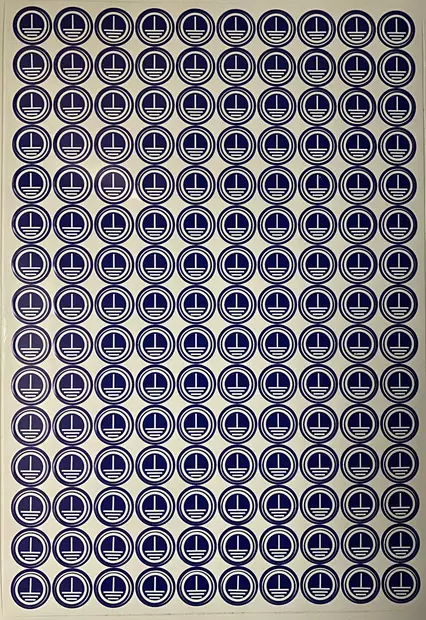 Tarra Maa pieni sin/valk. - A4 4-väri Muotoonleikatut tarrat  - TARMaa3 - 1