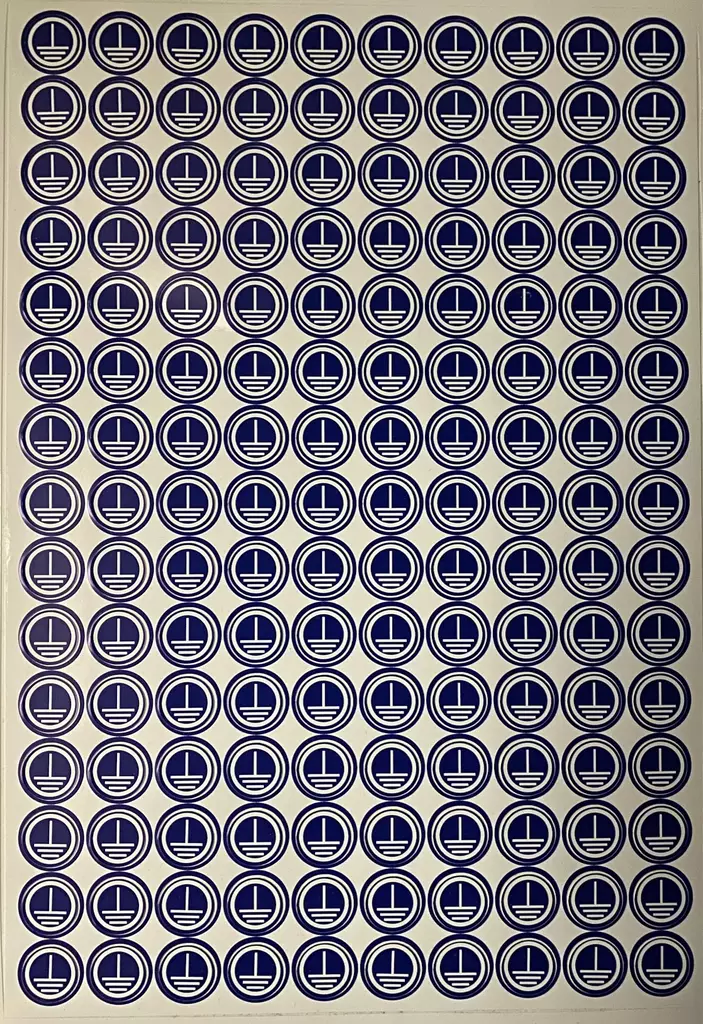 Tarra Maa pieni sin/valk. - A4 4-väri Muotoonleikatut tarrat  - TARMaa3 - 1