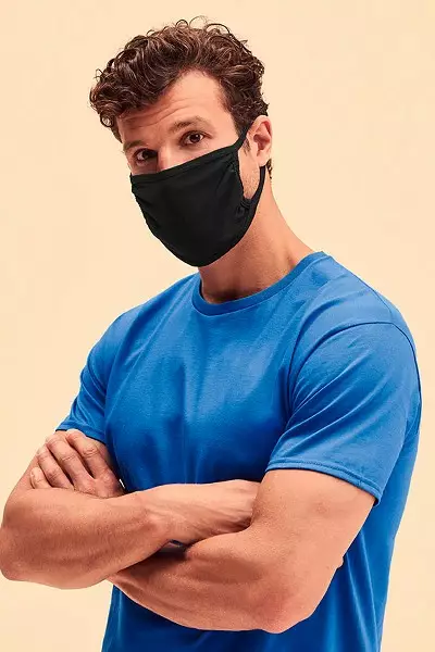 Puuvillainen kasvomaski, pesu 60°C - Kertakäyttöiset hengityssuojaimet - M014 - 1