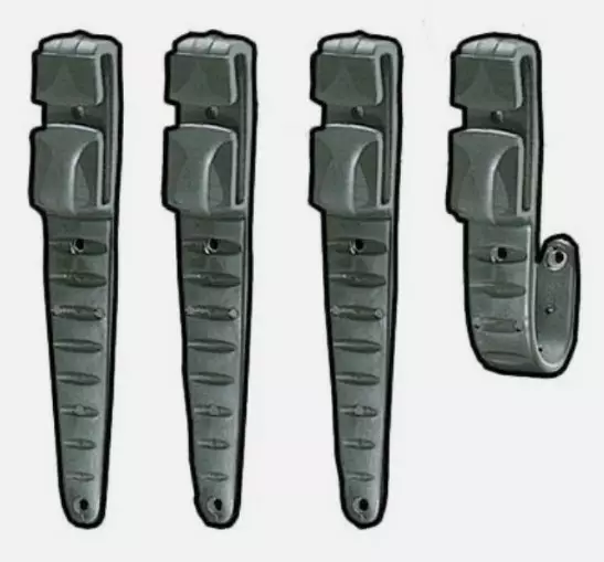 Petzl-E04405 Petzl otsavalon kypäräkoukkusarja 8cm taivutettava pakkauksessa 4kpl - Muut kypärät ja tarvikkeet - Petzl-E04405 - 1