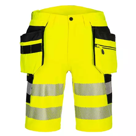 DX4 Stretch Hi-Vis riipputaskushortsit - Miesten huomiotyöshortsit - DX446 - 1