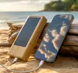 Powerbank Bamboo aurinkokennoilla - Powerbankit - LT91276 - 1