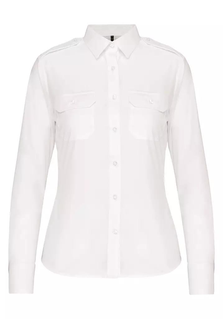 Naisten pitkähihainen pilottipaita - Naisten pitkähaiset kauluspaidat - K506 - 2