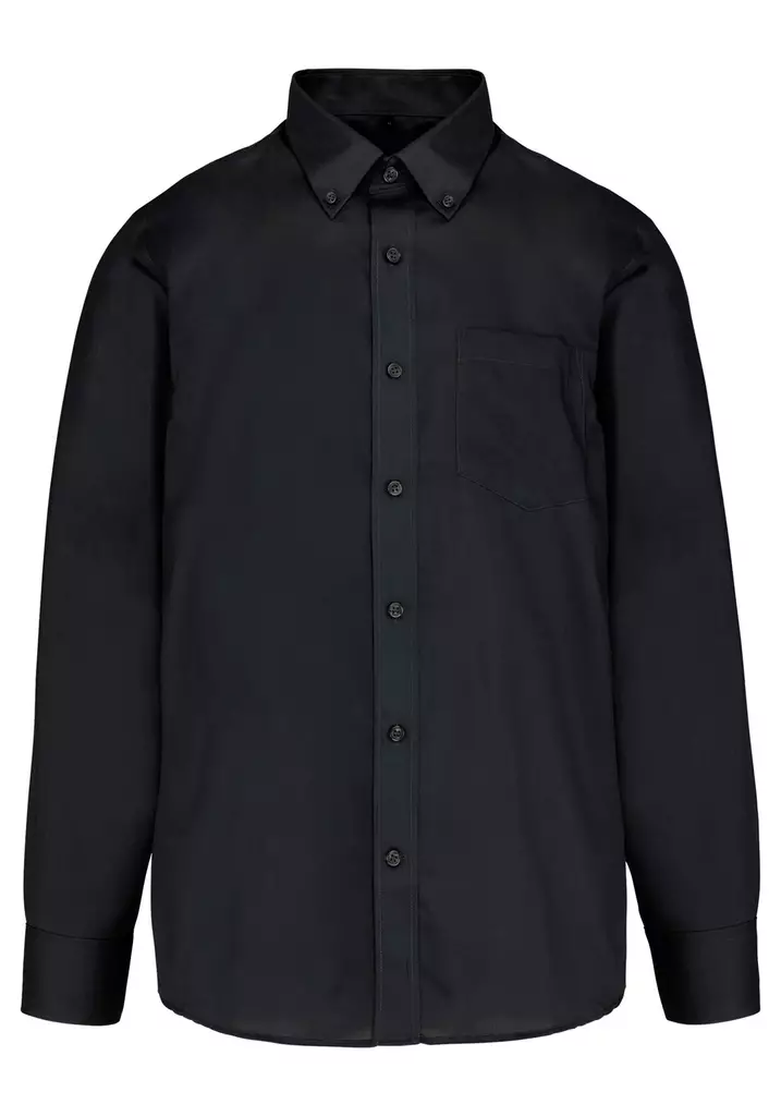 KARIBAN Miesten Pitkähihainen Non iron twillpaita MEDIUM FIT 115 g/m² Button-down collar – the casual alternative - Miesten pitkähaiset kauluspaidat - K537 - 2