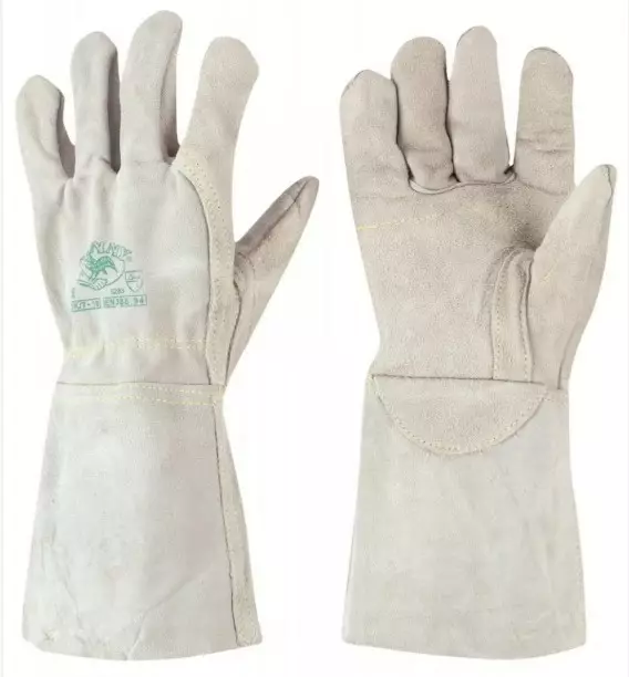 Hitsarin pitkiä täysnahkatyökäsineitä kevlar neuloksella Koko 10/XL Täysnahkaiset hitsaushanskat - Hitsauskäsineet - 036041-OK14C - 1