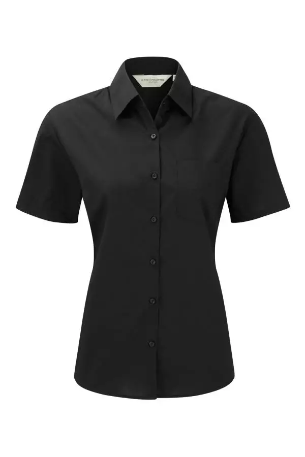 Naisten lyhythihainen EasyCare Polycotton popliini kauluspaita Russell 935F - Naisten lyhythihaiset kauluspaidat - 935F - 5