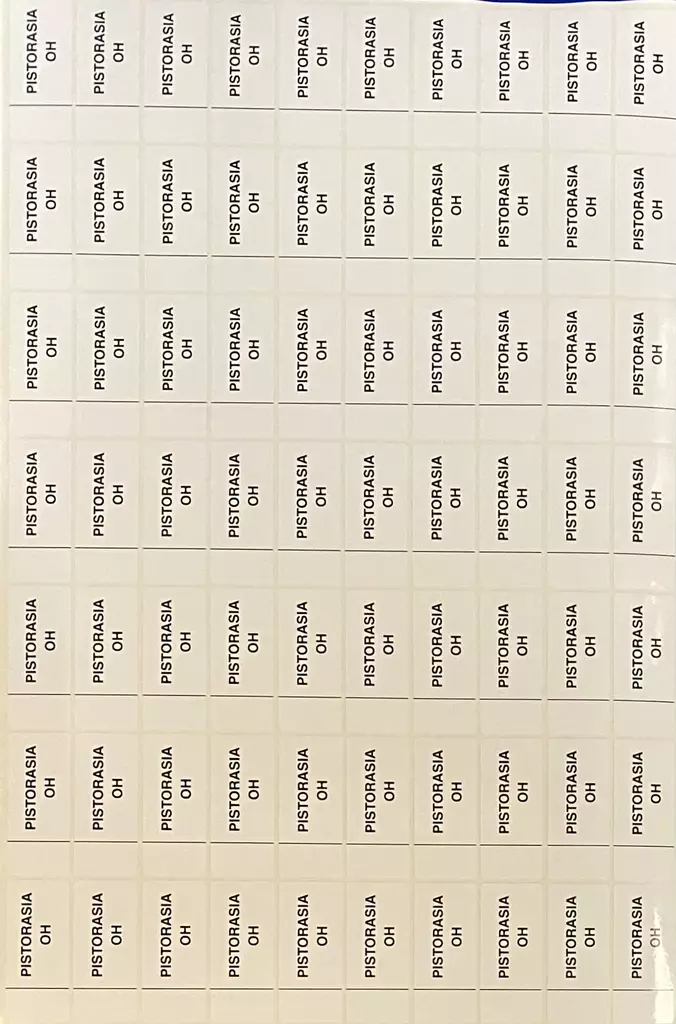 Ryhmäkeskustarra Olohuone pistorasiat 1-mod 70kpl arkilla - A4 4-väri Muotoonleikatut tarrat  - RK-TARPistorasiaOH - 1