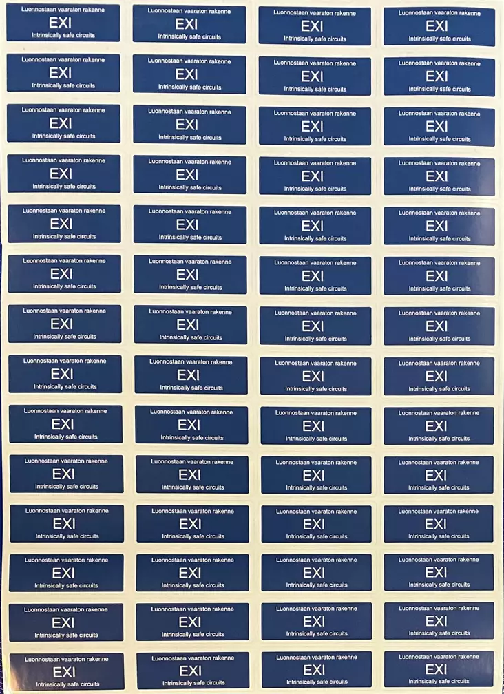 Tarra EXI Luonnostaan .. 19*50 mm 56 kpl/arkki - A4 4-väri Muotoonleikatut tarrat - TAREXI - 1