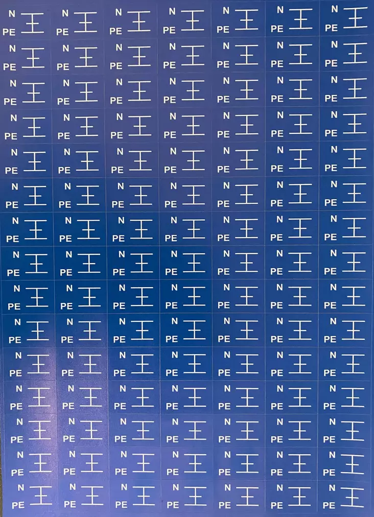 Tarra PEN pieni 90 kpl/arkki - A4 4-väri Muotoonleikatut tarrat - TARPEN1uusi - 1