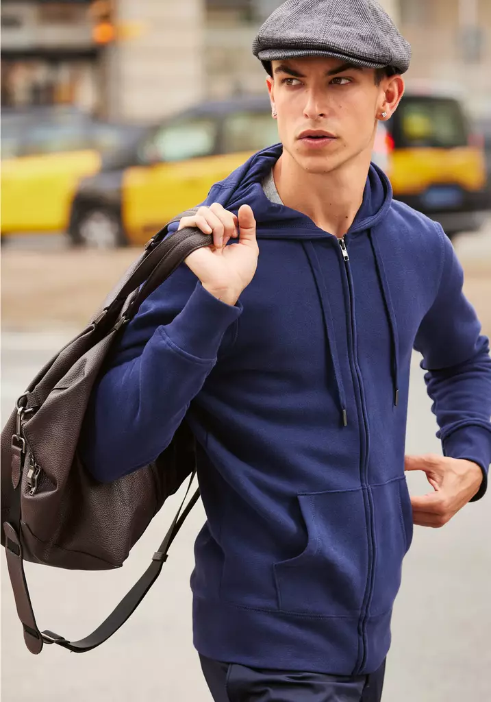 B&C KING Miesten vetoketjuhuppari WU03K "The B&C Royal Line" - Vetoketjulliset miesten hupparit - WUO3K - 1