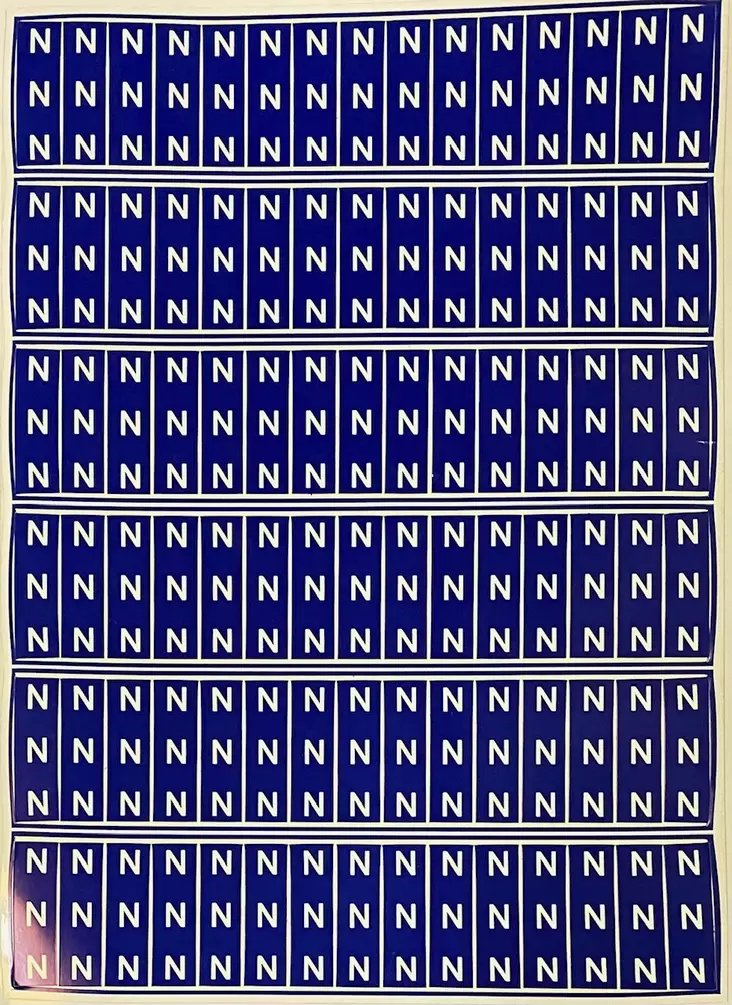 Tarra N Sin Valk Teksti 112kpl/ arkki TAREISK3 - A4 4-väri Muotoonleikatut tarrat  - TARN1341sivalk - 1