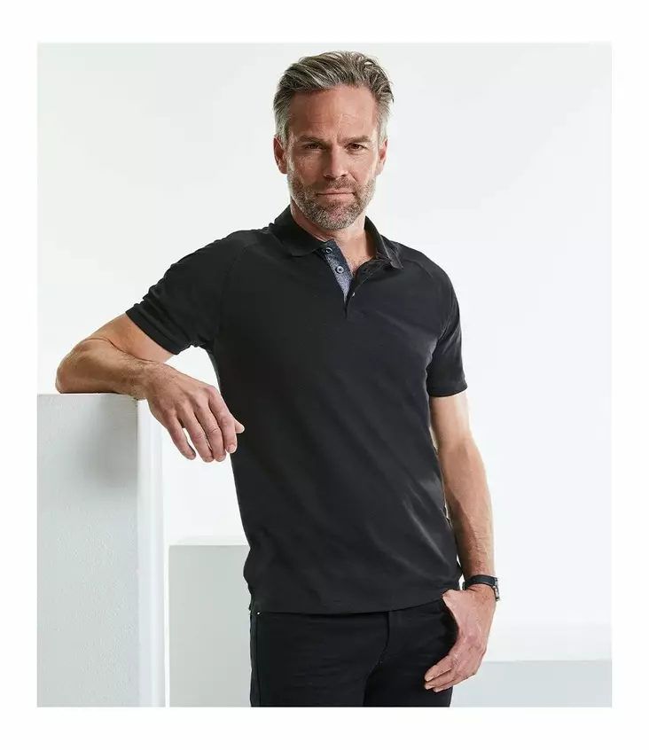 Miesten HD Raglan Piké - Miesten puuvilla Pikee paidat - 565M - 2