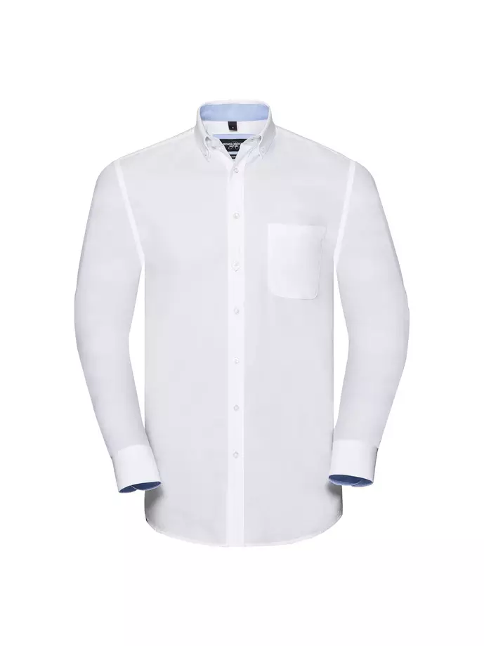 Orgaaninen Oxford-paita - Miesten pitkähaiset kauluspaidat - 920M - 1