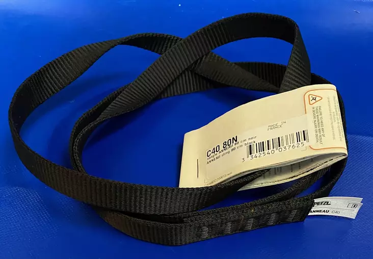 Petzl Anneau nauhalenkki 80cm musta Petzl anneau sling 80cm black - Muut putoamissuojatuotteet - Petzl-C4080N - 1