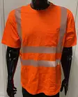 Dimex 4338R Hi-Vis Oranssi turva t-paita rintataskulla saatavana koot S-3XL - Miesten huomioväriset T-paidat - Dimex-4338R - 1