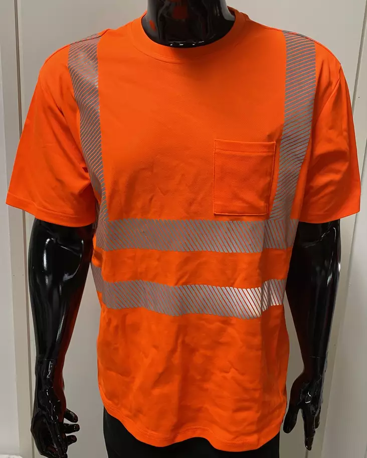 Dimex 4338R Hi-Vis Oranssi turva t-paita rintataskulla saatavana koot S-3XL - Miesten huomioväriset T-paidat - Dimex-4338R - 1